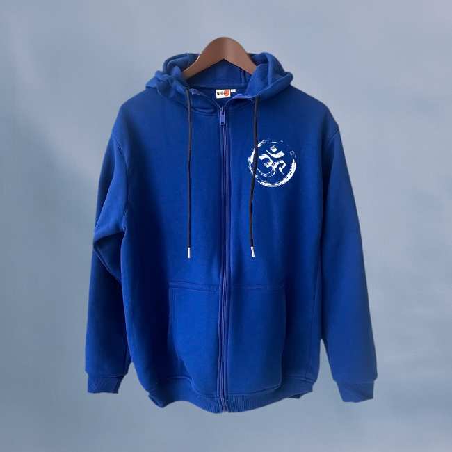 OM Blue Winter Jacket With Hood