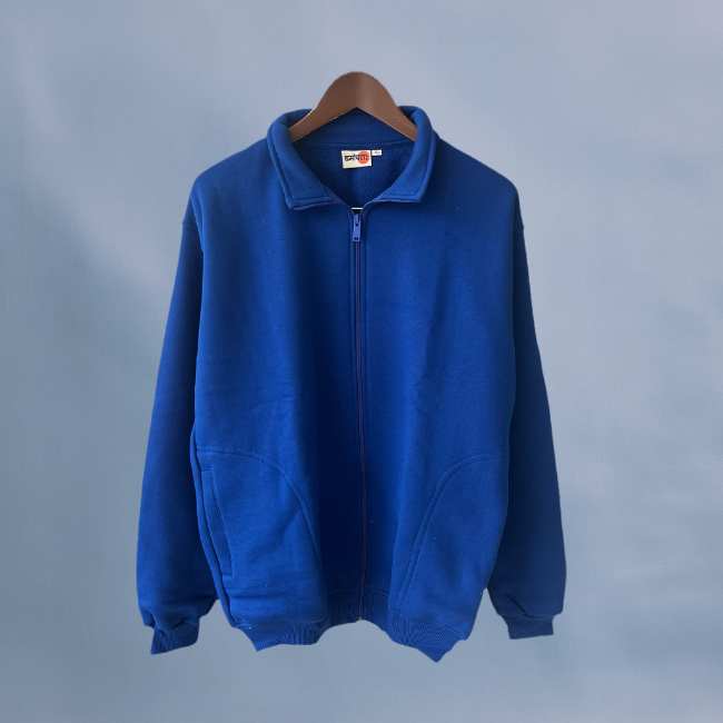 Winter Jacket Solid Blue