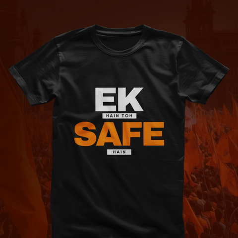Ek Hain To Safe Hain T-Shirt [Black]