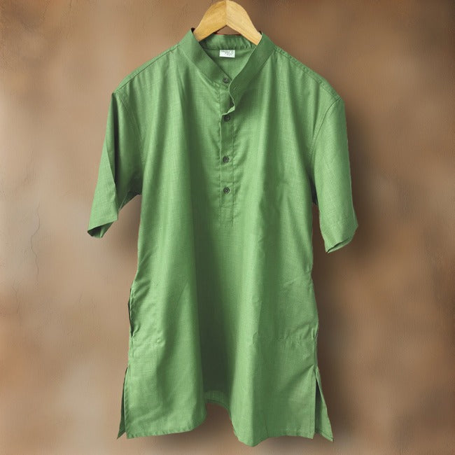 Jaipuri Panna Kurta [Green]