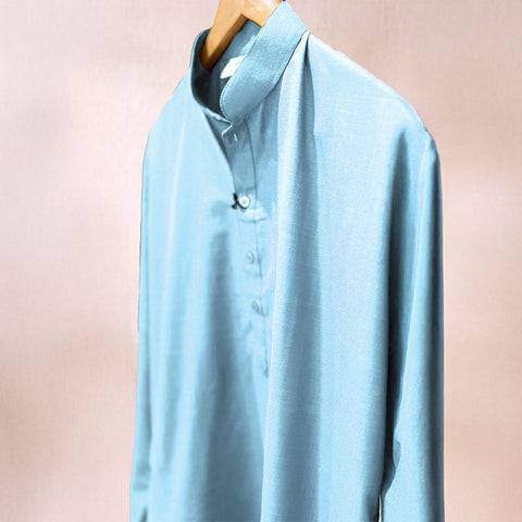 Jaipuri Ambar Long Kurta [SkyBlue]