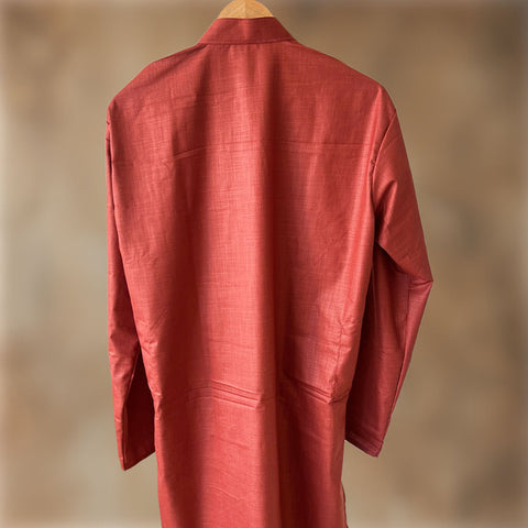Jaipuri Tilak Long Kurta [Red]