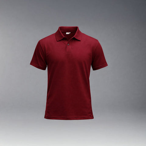 Polo T-Shirt Solid Maroon
