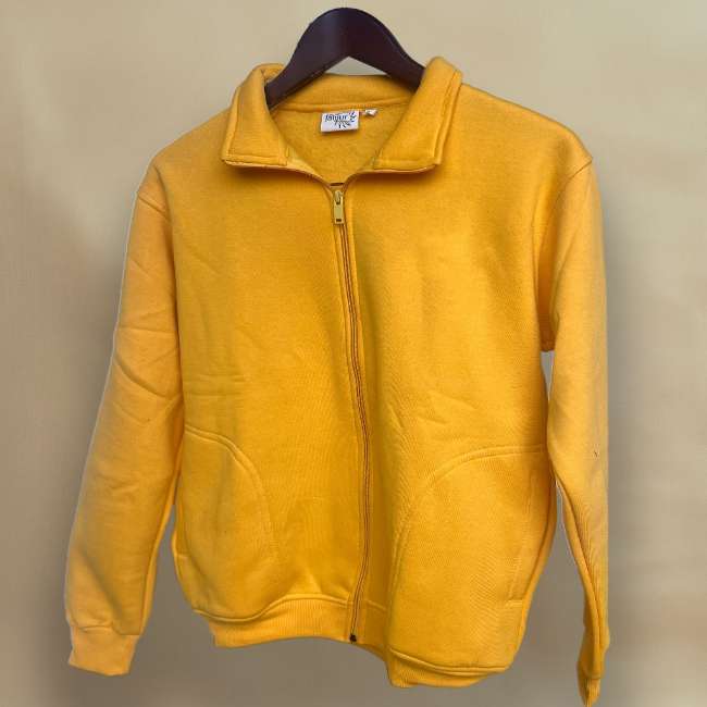 Winter Jacket Solid Yellow